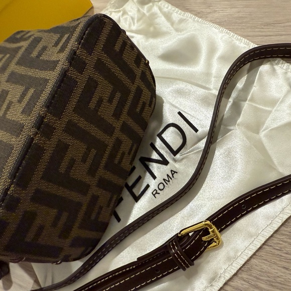 Authentic Fendi Black and Brown Mini Bag with two straps - Picture 8 of 16